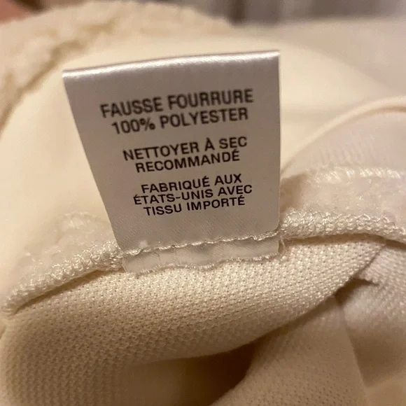 NILI LOTAN Marcello fleece hoodie pullover jacket natural xsmall - Picture 13 of 13